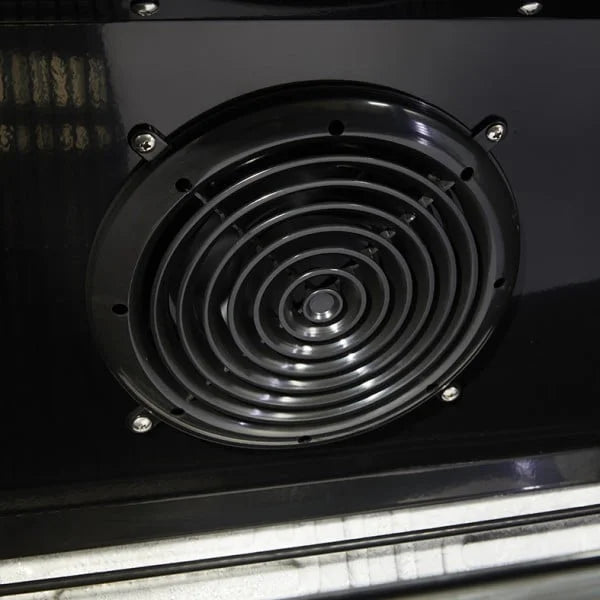 Gastro-Cool DC400 Getränkekühlschrank ECO STAR 400 Liter mit Werbedisplay schwarz/schwarz, LED, super sparsam