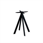 Feros Infinity Terrassentisch Schwarz gestell + Schwarz HPL 70 x 70 cm