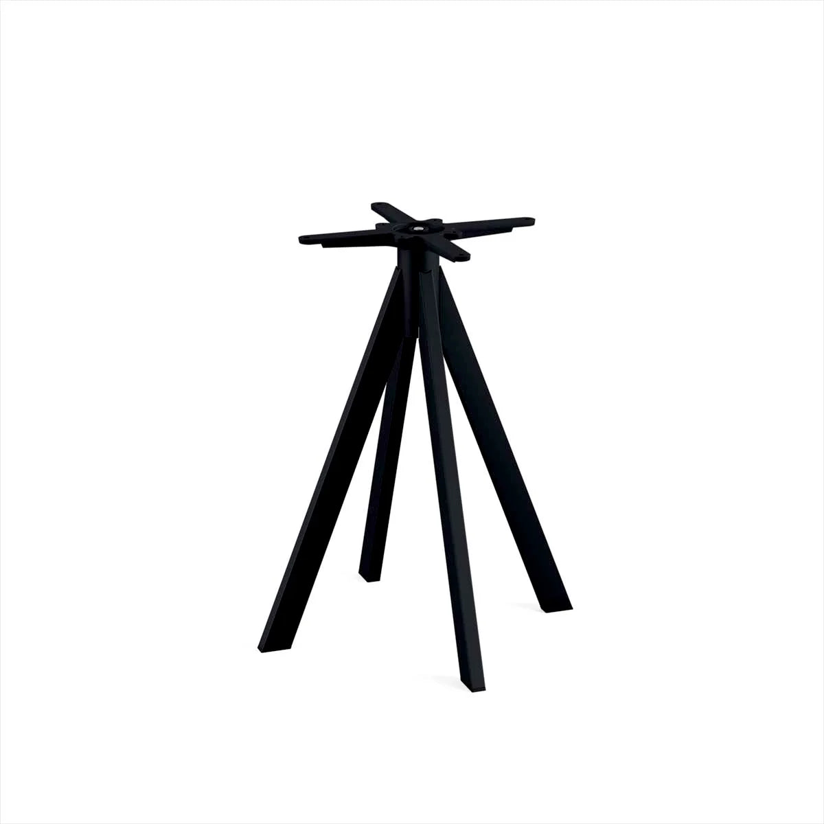 Feros Infinity Terrassentisch Schwarz gestell + Schwarz HPL 70 x 70 cm