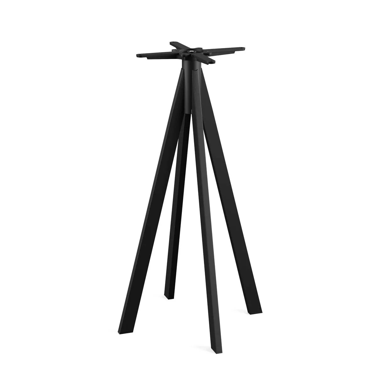 Feros Infinity Stehtisch Schwarz gestell + Schwarz HPL 70 x 70 cm