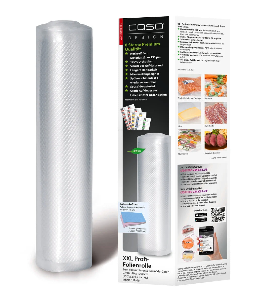 CASO XXL Profi Folienrolle 40 x 1000 cm