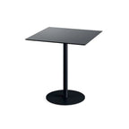 Feros Urban Terrassentisch Schwarz gestell + Schwarz HPL 70 x 70 cm