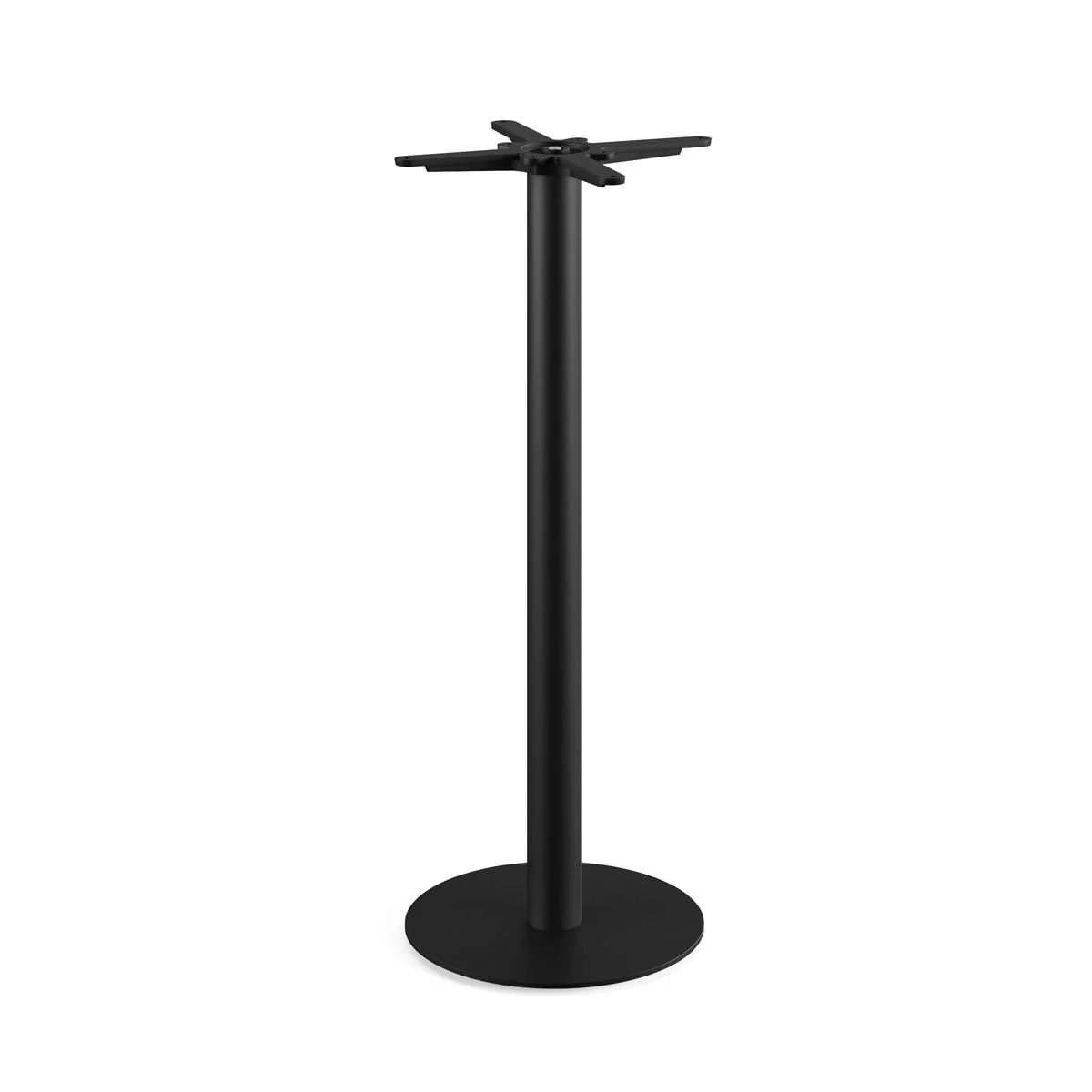 Feros Urban Stehtisch Schwarz gestell + Schwarz HPL 70 x 70 cm