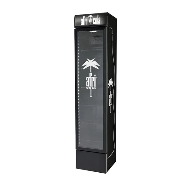 Gastro-Cool DC130 Getränkekühlschrank Afri-Cola 150 Liter schwarz/schwarz, LED