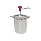Dosierspender GN 1/6, rot - 3 Liter