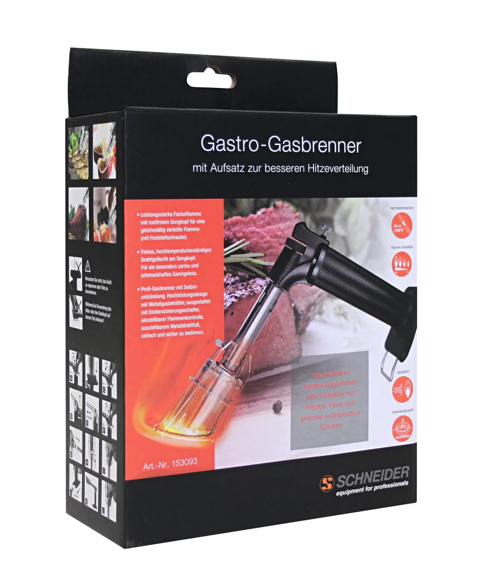 Schneider Karamellisierer / Gastro-Gasbrenner 175 x 75 mm