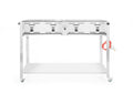 Hendi Gasgrill Grill-Master Quattro, 4 Brenner, fahrbar