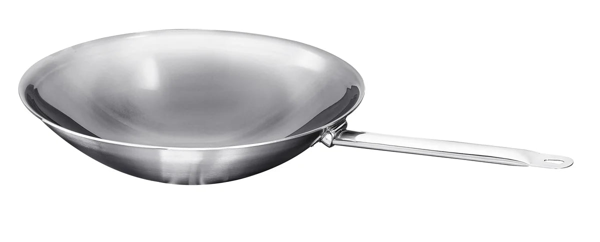 Wok-Pfanne Trigon, 3-Schicht-Material, mit Rundboden, 36cm, ca. 7,00 l Liter
