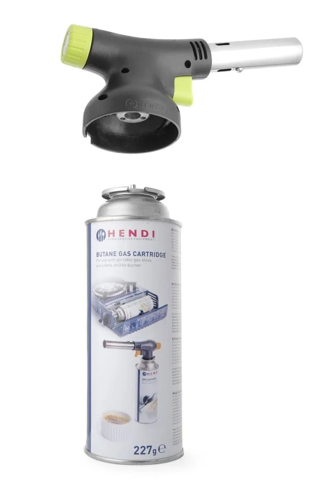 Hendi HENDI Jet Crème-Brûlée-Brenner - Set mit Kartusche, 175x68x(H)260mm