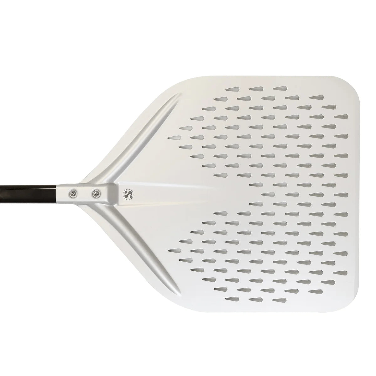 Pizzaschaufel perforiert 36x38cm, (L)1485 mm