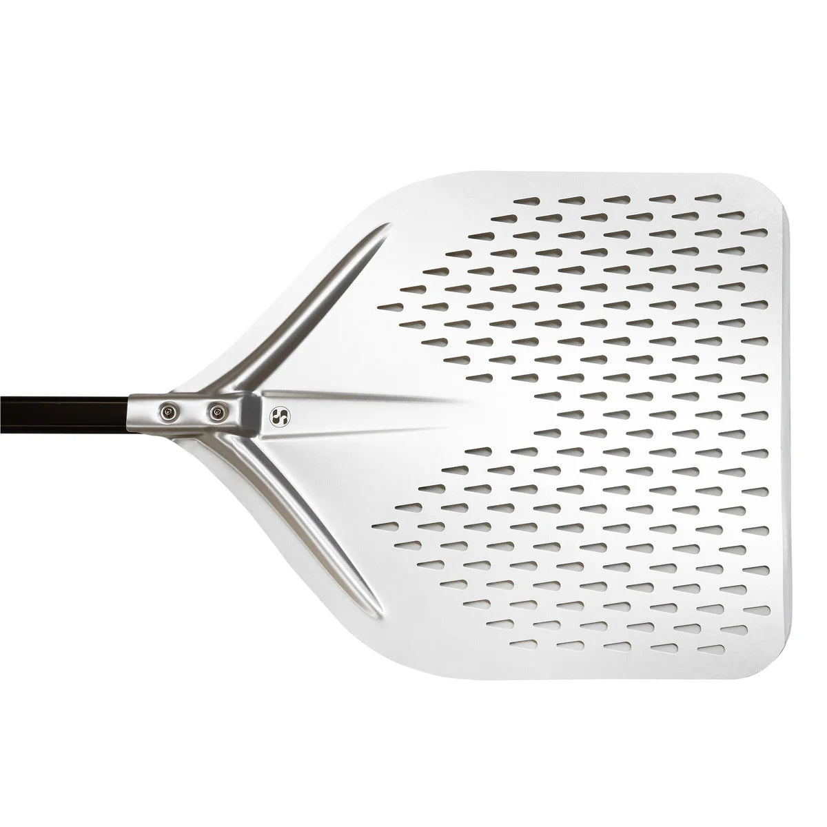 Pizzaschaufel perforiert 40x42cm, (L)1525 mm