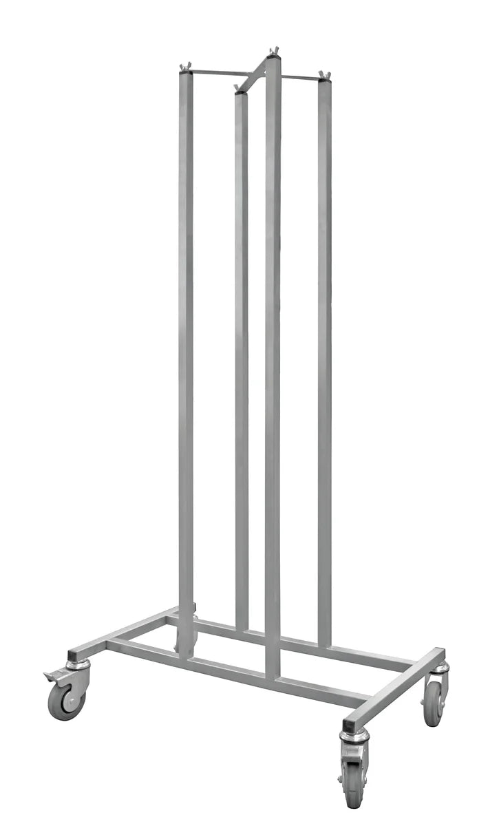 Schneider Edelstahl Wagen für Fahrgestelle & Tortenringe 750 x 470 x 1503 mm