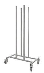 Schneider Edelstahl Wagen für Fahrgestelle & Tortenringe 750 x 470 x 1503 mm