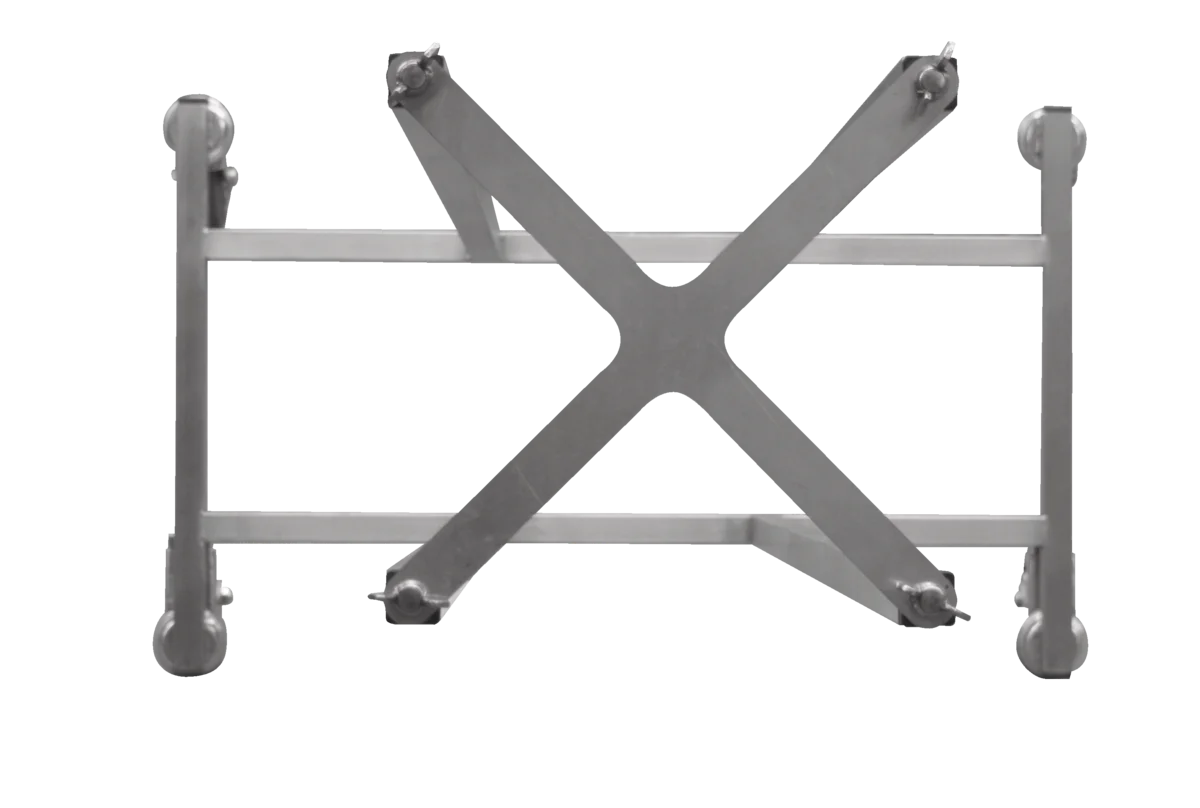 Schneider Edelstahl Wagen für Fahrgestelle & Tortenringe 750 x 470 x 1503 mm