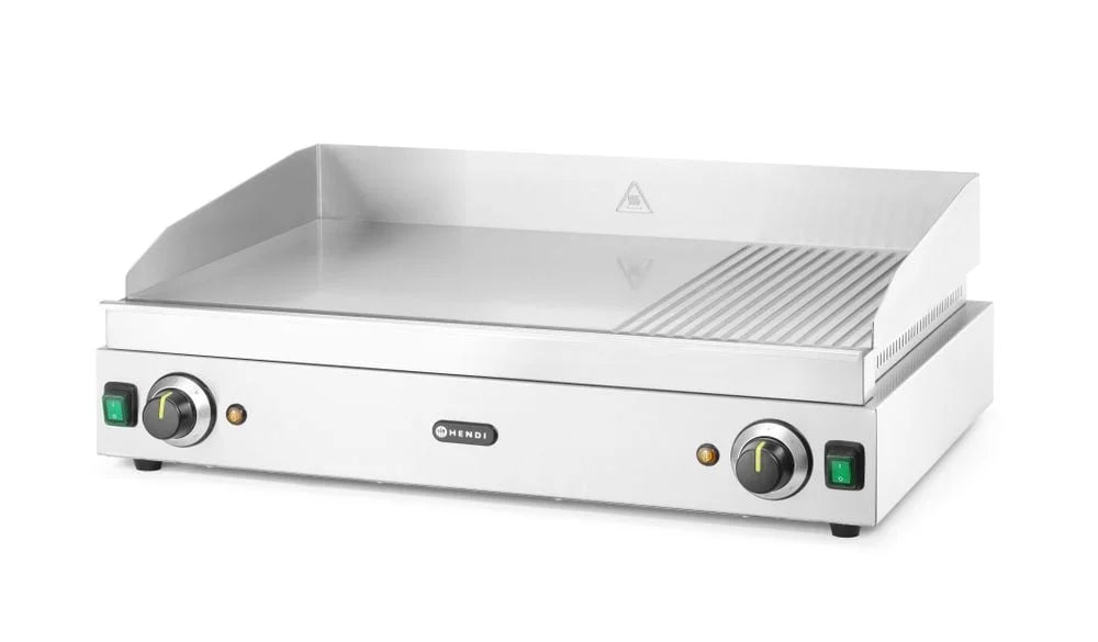 Grillplatte 230V, 75x51x26cm, Chromstahl