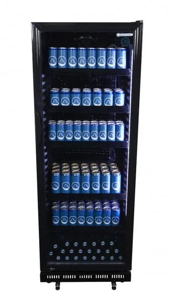 Gastro-Cool GD360 Getränkekühlschrank 360 Liter schwarz/schwarz, LED