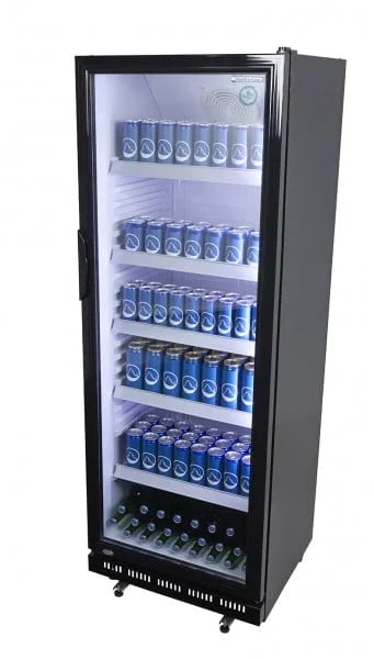 Gastro-Cool GD360 Getränkekühlschrank ECO STAR 360 Liter schwarz/schwarz, LED, super sparsam