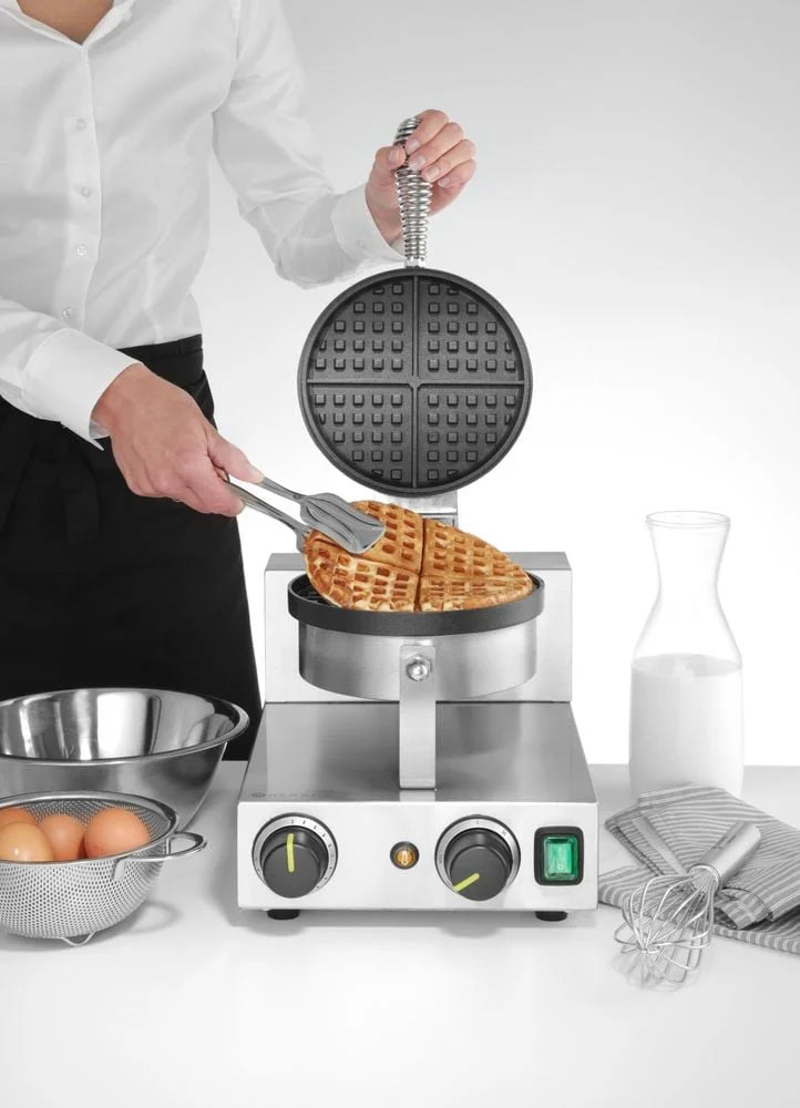 Hendi Waffeleisen rund, 230V/1000W, 250x491x(H)285mm