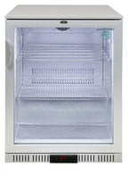 Gastro-Cool Barkühlschrank 128 Liter silber, LED, unterbaufähig