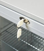 Gastro-Cool Barkühlschrank 128 Liter silber, LED, unterbaufähig