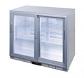 Gastro-Cool UC200 Barkühlschrank 208 Liter Schiebetüren silber, LED, unterbaufähig