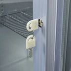 Gastro-Cool UC200 Barkühlschrank 208 Liter Schiebetüren silber, LED, unterbaufähig