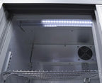 Gastro-Cool UC200 Barkühlschrank 208 Liter Schiebetüren silber, LED, unterbaufähig