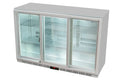 Gastro-Cool UC300 Barkühlschrank 330 Liter Schiebetüren silber, LED, unterbaufähig