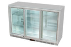 Gastro-Cool UC300 Barkühlschrank 330 Liter Schiebetüren silber, LED, unterbaufähig
