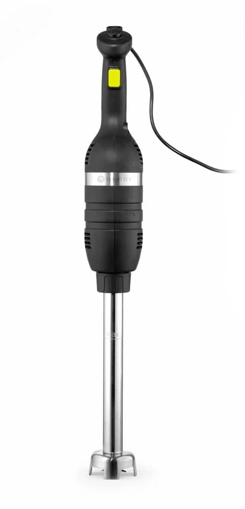 Hendi Set: Stabmixer 350 mit variabler Geschwindigkeit + Schneebesen + Halterung zur Wandmontage, Kitchen Line, Schwarz, 230V/350W, Ø 100x110mm