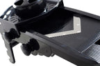 Hartplastik V-Form Mandoline, 335x150x75mm Schwarz