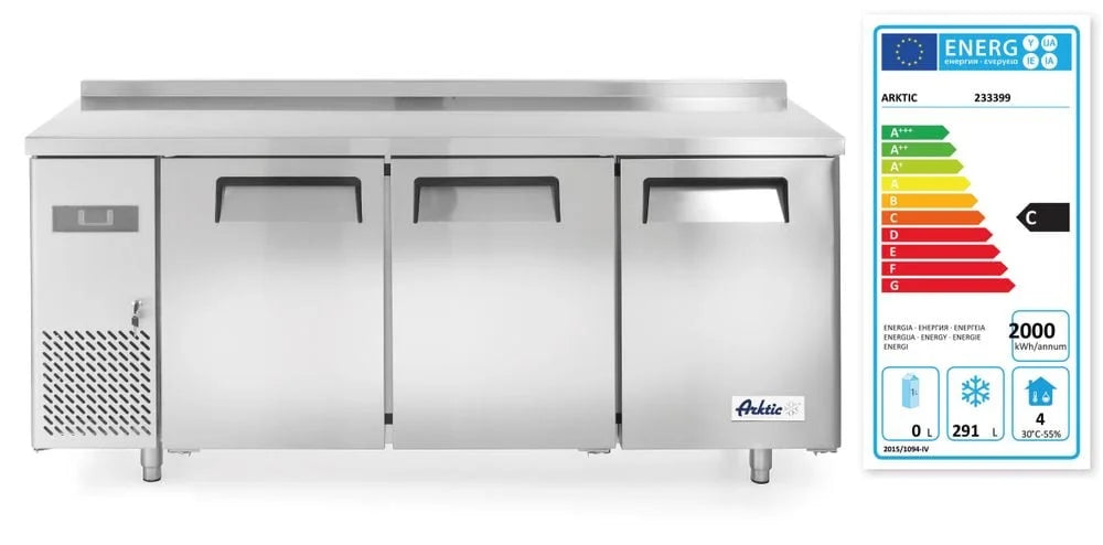 Kitchen Line Tiefkühltisch- dreitürig 390 Liter