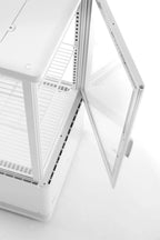 Aufsatz Vitrine schwarz 78 l Anti-Beschlag Höhe 966 mm