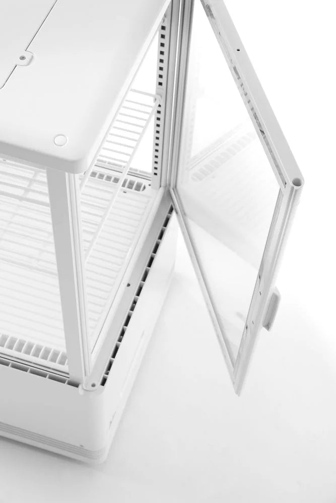 Aufsatz Vitrine schwarz 78 l Anti-Beschlag Höhe 966 mm