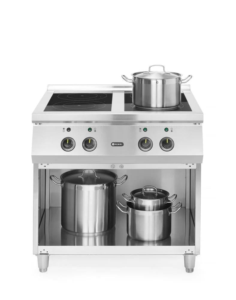 Hendi 4-flammiger Induktionsherd, 400V/17000W, 800x720x(H)854mm