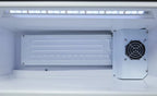 Gastro-Cool GD15 Glastürkühlschrank Theke 25 Liter schwarz/weiß, LED