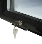Gastro-Cool GD15 Glastürkühlschrank Theke 25 Liter schwarz/weiß, LED