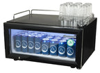Gastro-Cool GD15 Glastürkühlschrank Theke 25 Liter schwarz/weiß, LED