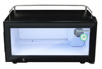 Gastro-Cool GD15 Glastürkühlschrank Theke 25 Liter schwarz/weiß, LED