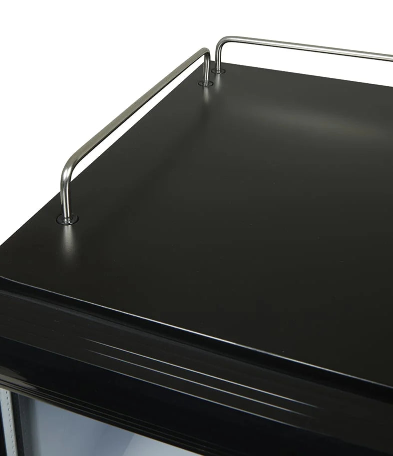 Gastro-Cool GD15 Glastürkühlschrank Theke 25 Liter schwarz/weiß, LED