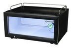 Gastro-Cool GD15 Glastürkühlschrank Theke 25 Liter schwarz/weiß, LED