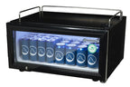 Gastro-Cool GD15 Glastürkühlschrank Theke 25 Liter schwarz/weiß, LED