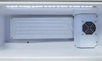 Gastro-Cool GD15 Glastürkühlschrank Theke 25 Liter silber/weiß, LED