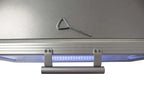 Gastro-Cool GD15 Glastürkühlschrank Theke 25 Liter silber/weiß, LED