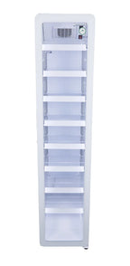 Gastro-Cool GD175 Getränkekühlschrank Retro Slim 212 Liter weiß/weiß, LED, Retro Design