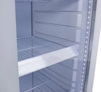 Gastro-Cool GD175 Getränkekühlschrank Retro Slim 212 Liter weiß/weiß, LED, Retro Design