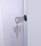 Gastro-Cool GD175 Getränkekühlschrank Retro Slim 212 Liter weiß/weiß, LED, Retro Design
