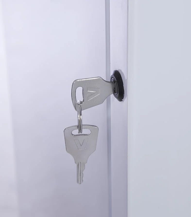 Gastro-Cool GD175 Getränkekühlschrank Retro Slim 212 Liter weiß/weiß, LED, Retro Design