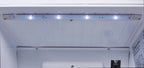 Gastro-Cool GD135 Getränkekühlschrank Retro Slim 135 Liter weiß/weiß, LED, Retro Design