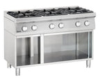 Bartscher Gasherd Serie 700 Classic mit offenem Unterbau, 6 Flammen - Standgerät